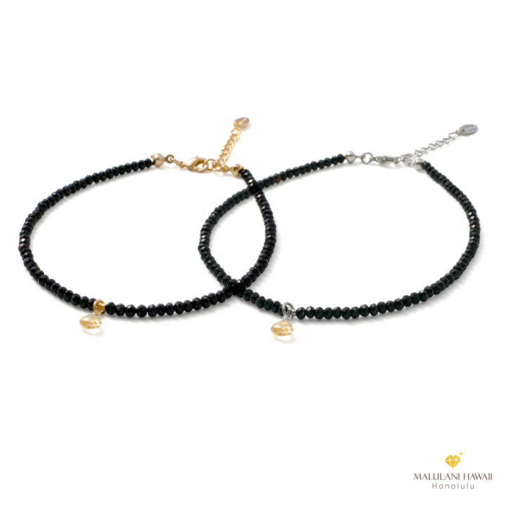 誕生石アンクレット Gold＆Silver 11月